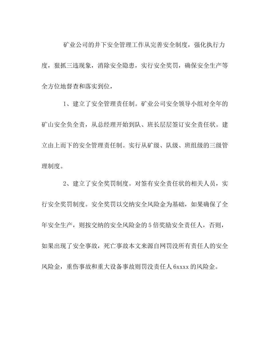矿业公司年度工作总结范文_第3页