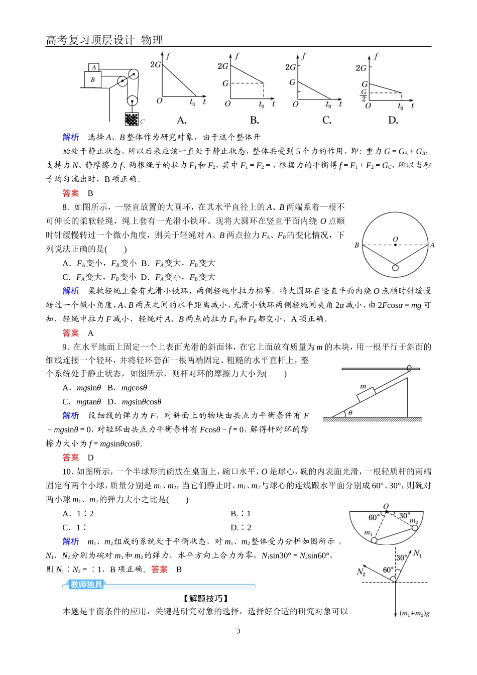 受力分析　共点力的平衡_第3页