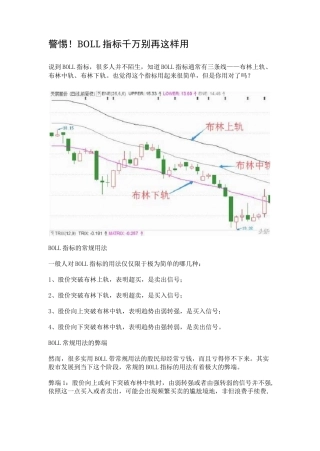 BOLL指标千万别再这样用