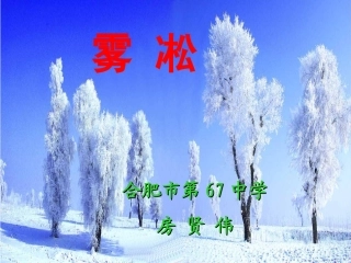 《雾凇》课件 (3)