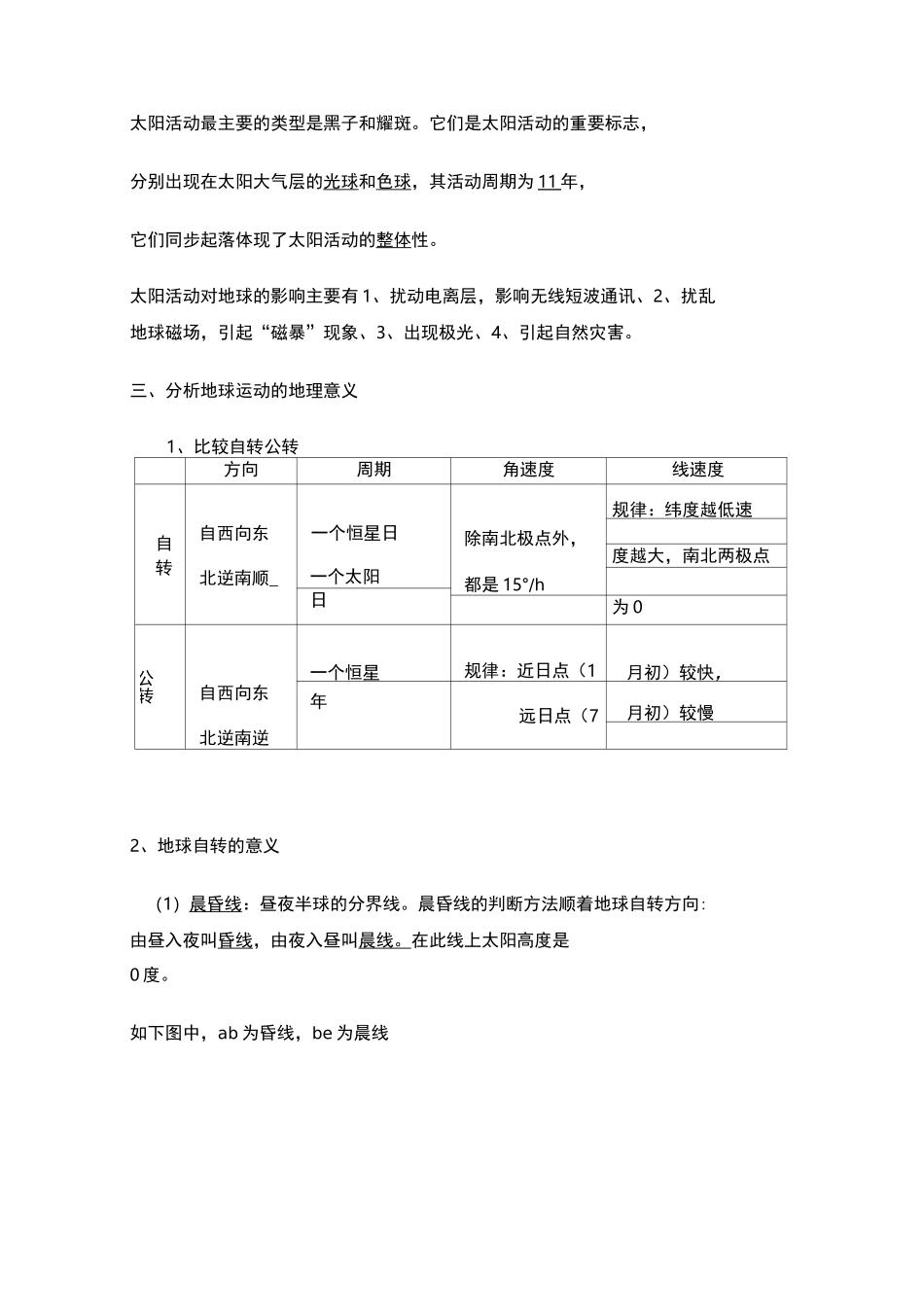 高中地理必修一思维导图_第2页