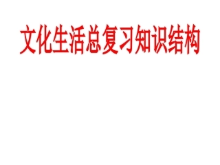 文化生活复习课件