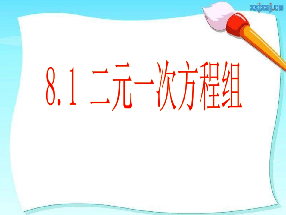 二元一次方程组 ()_第1页