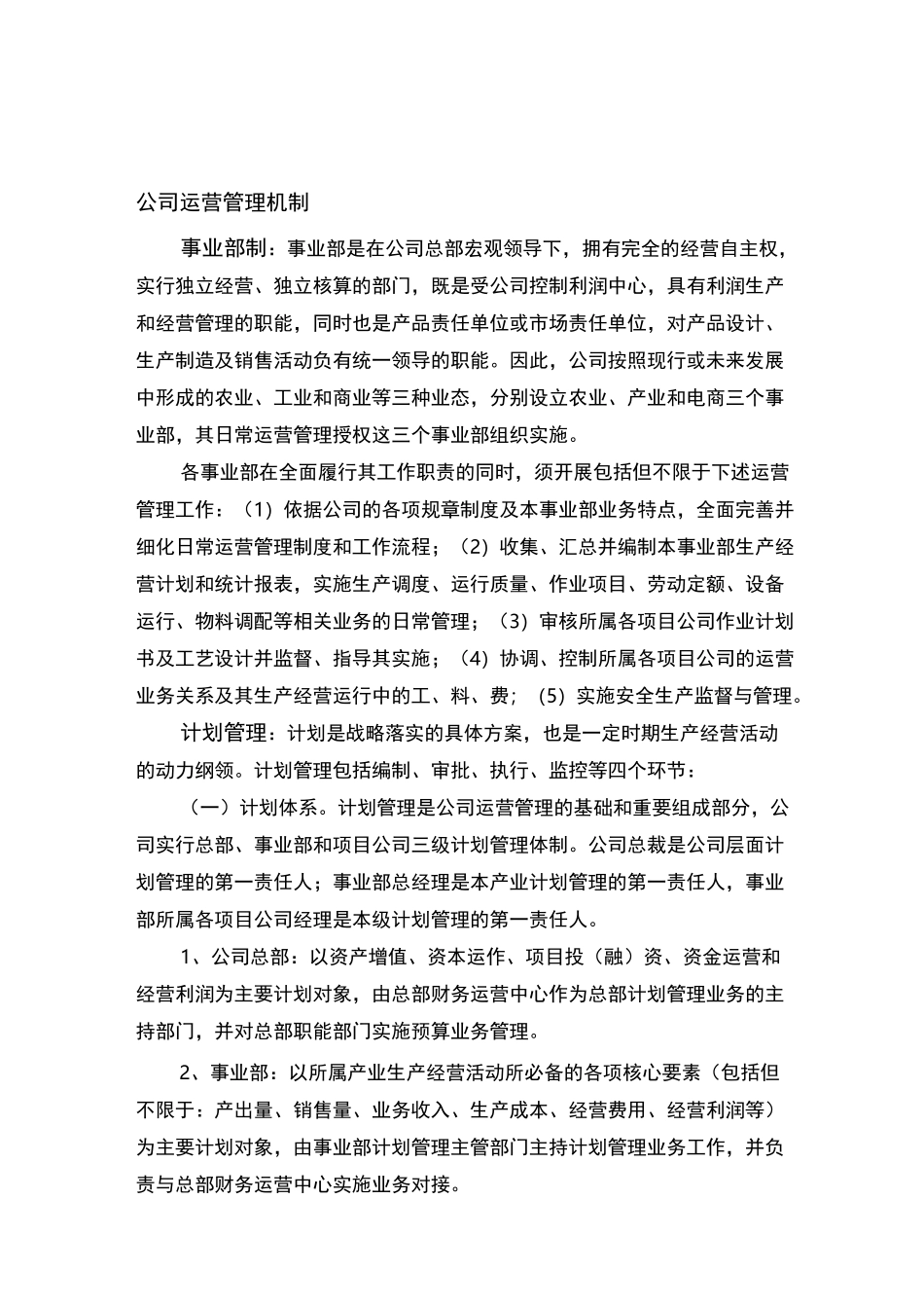 公司运营管理机制_第1页