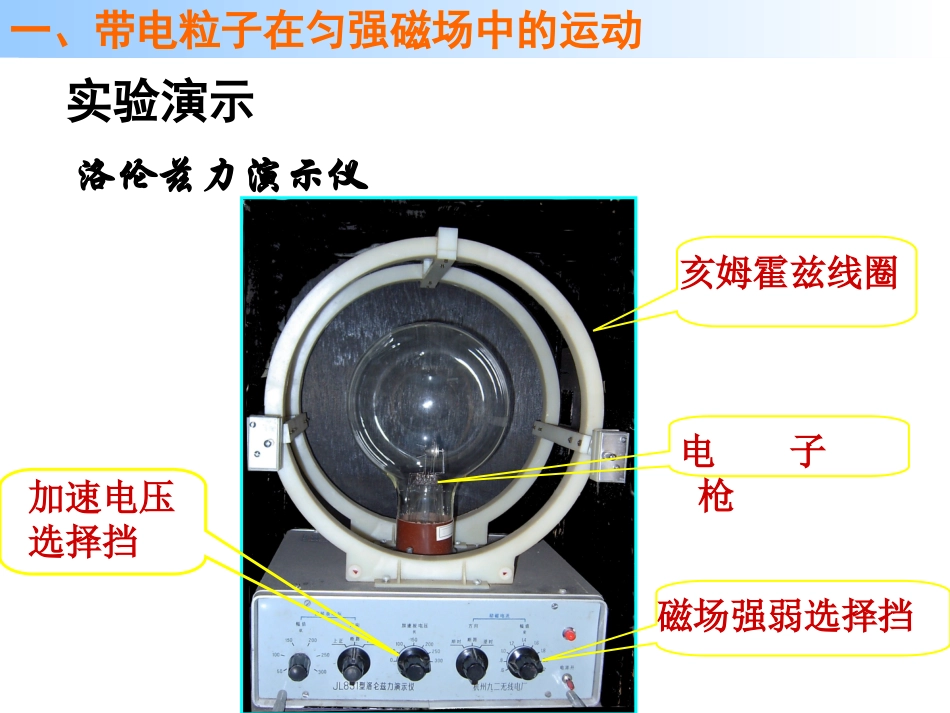 人教版高二物理选修3-1第三章：36带电粒子在匀强磁场中的运动(共17张PPT)_第3页