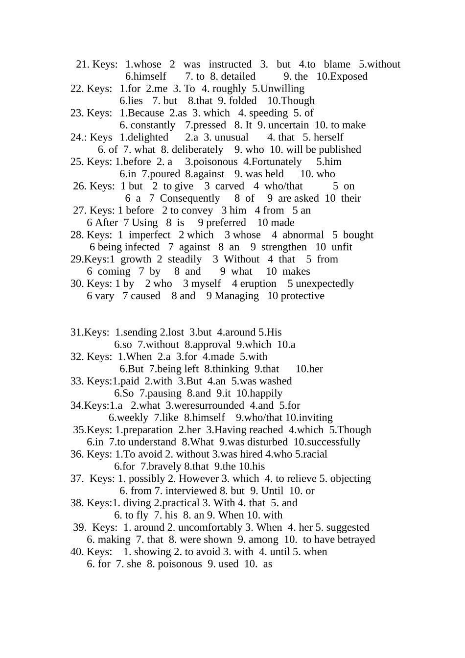 篇英语语法填空题参考答案_第2页