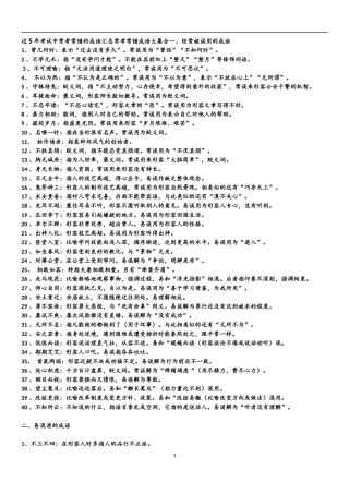 近5年考试中常考常错的成语汇总