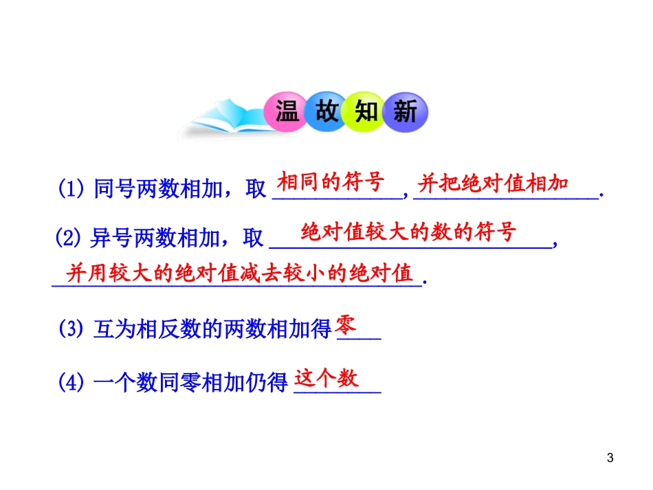 初中数学教学课件：131有理数的加法第2课时（人教版七年级上）_第3页