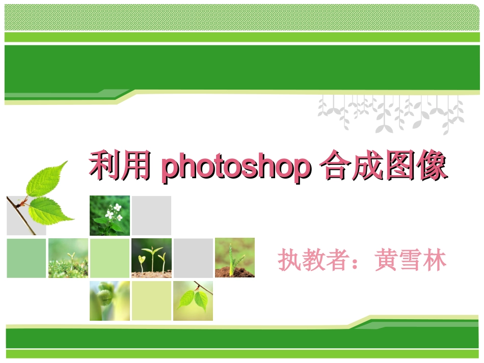利用photoshop合成图像_第1页