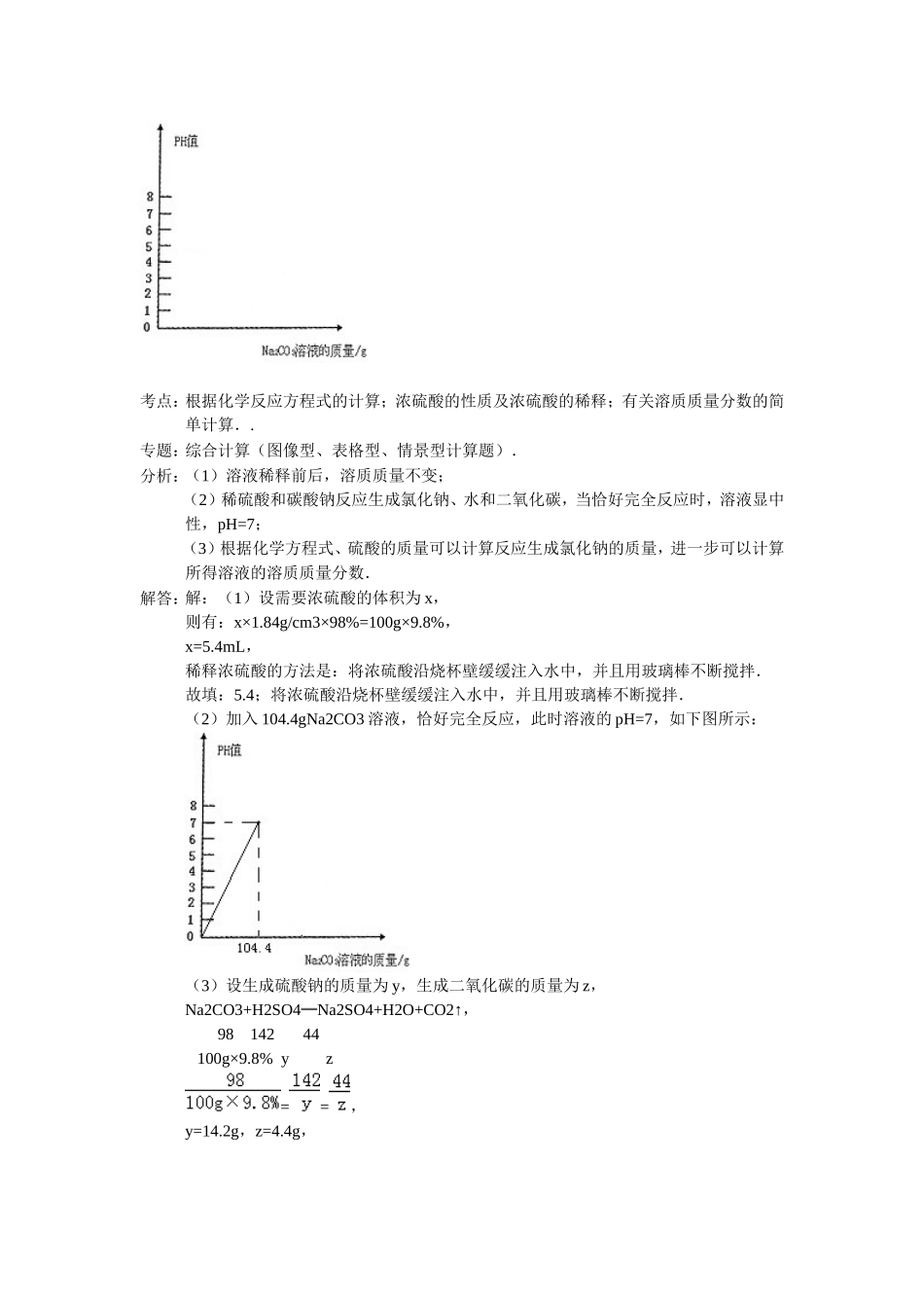2015~2016年九年级第二学期化学分析模拟试题（一）的易失分题和典型错误题_第3页