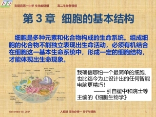 生物必修一课件231细胞膜------系统的边界