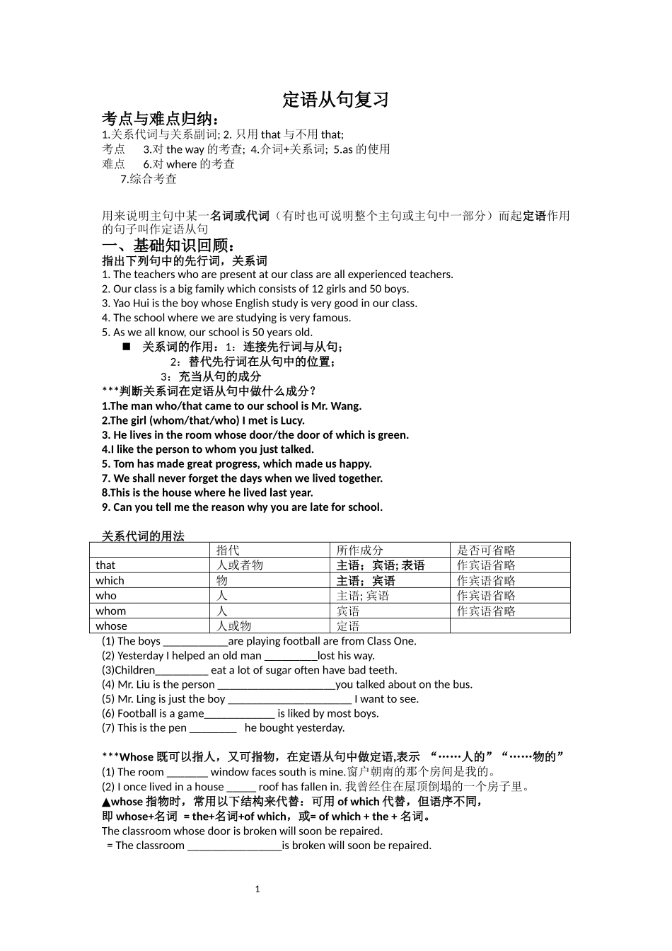 定语从句复习_第1页