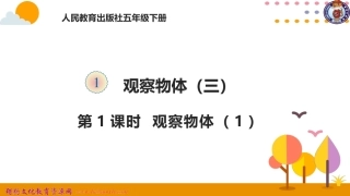 观察物体（三）（）