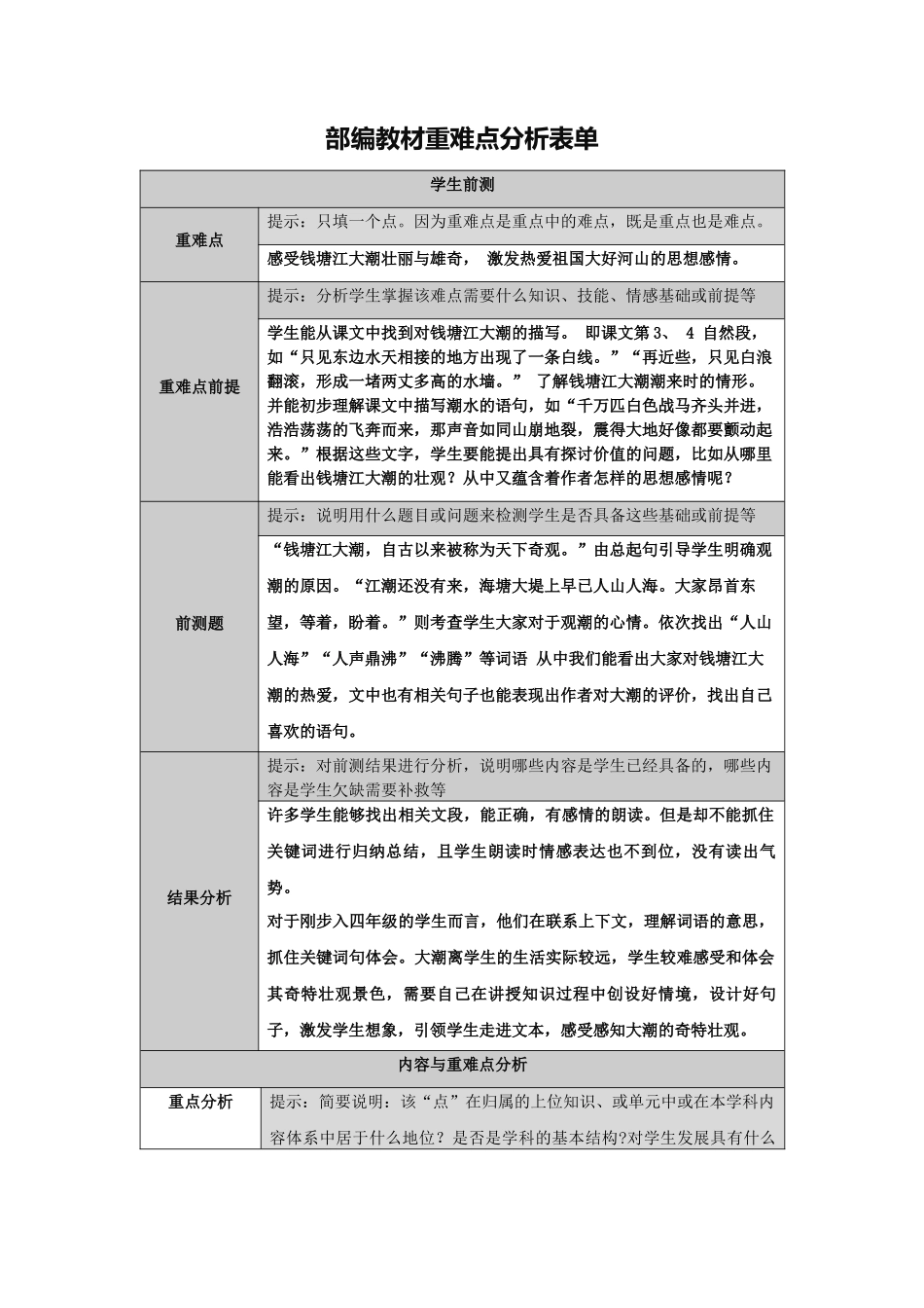 《观潮》重难点分析_第1页