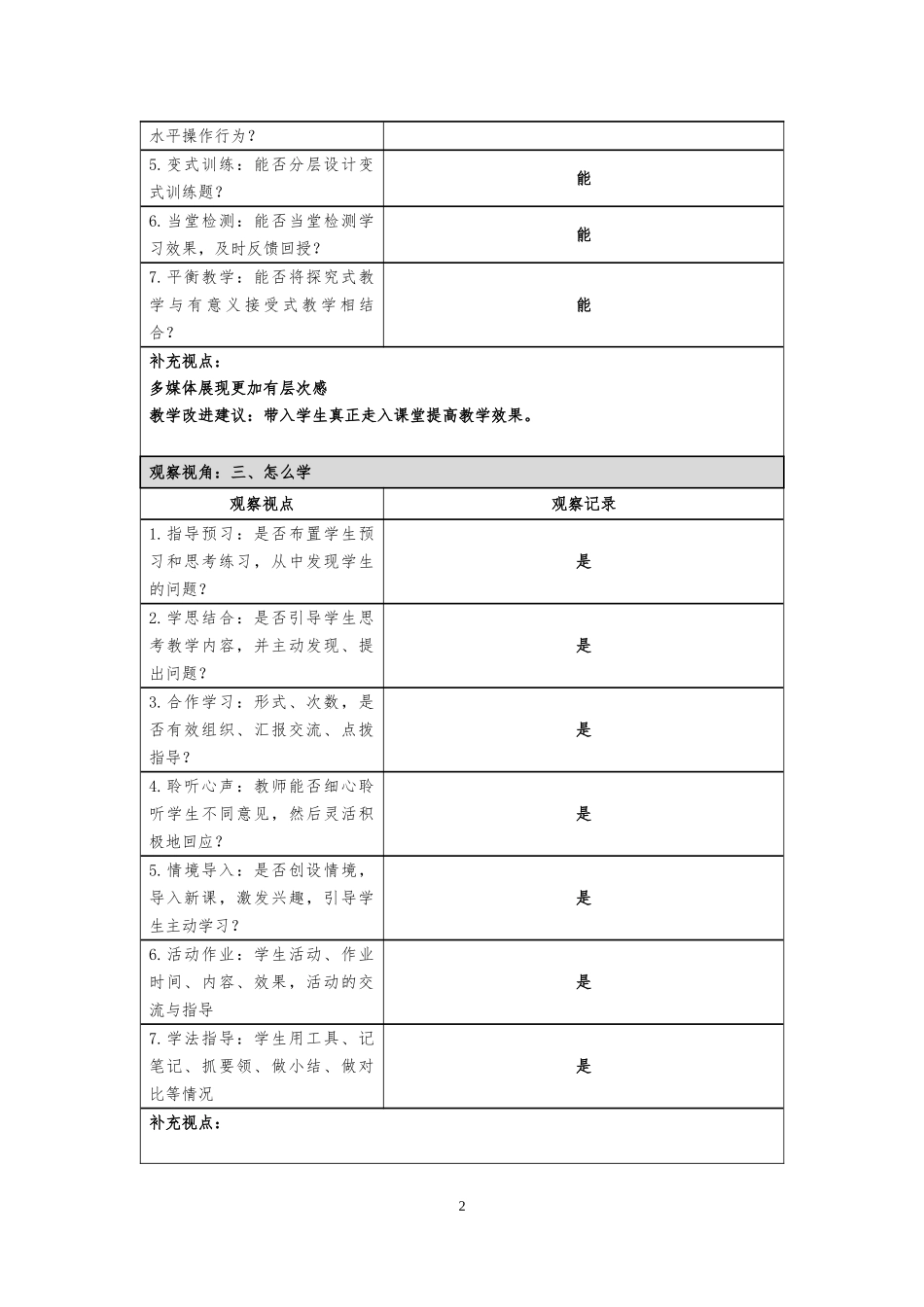 课堂观察记录 (4)_第2页