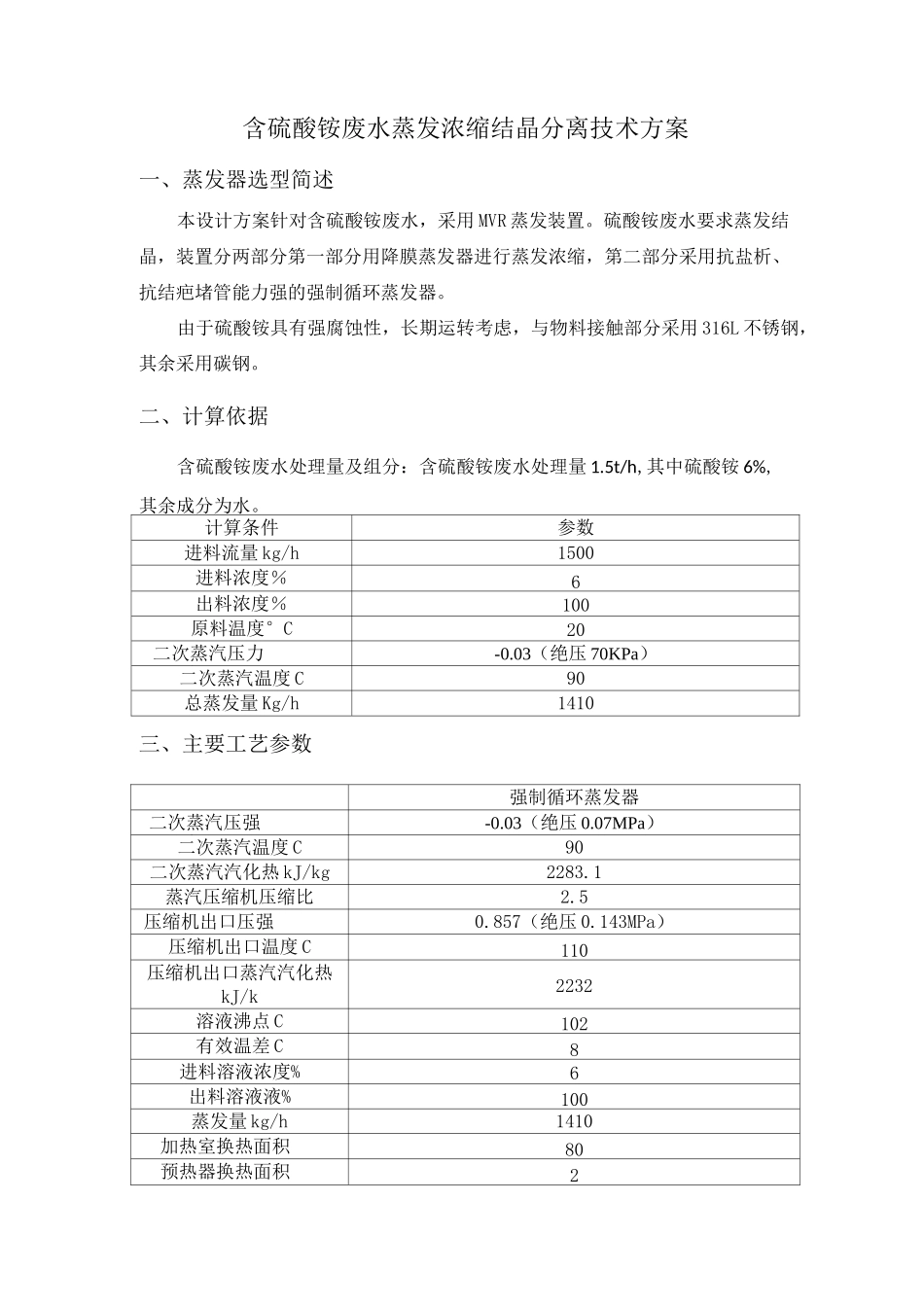 (完整版)硫酸铵废水MVR蒸发结晶_第2页