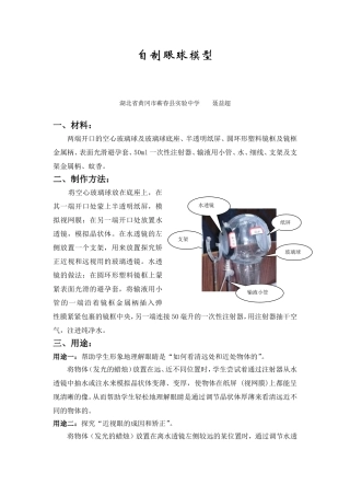 物理聂益超自制眼球模型