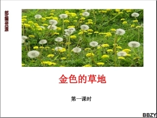 第16课《金色的草地》课件（1）（第1课时）