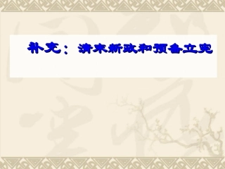 清末新政和预备立宪（共11张PPT）