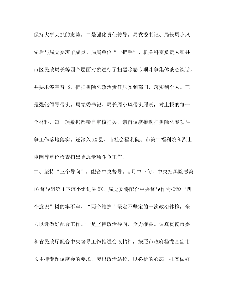 整理民政局扫黑除恶专项斗争半年工作总结_第2页