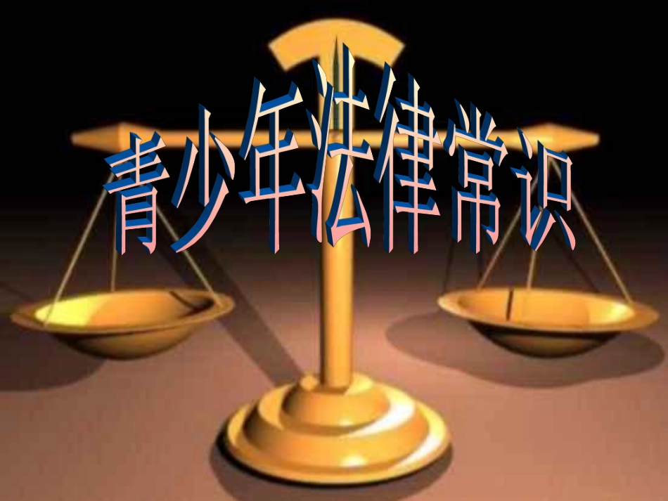 青少年法律知识讲座_第1页