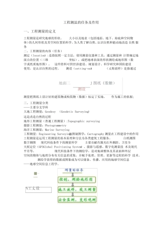 工程测量的任务及作用