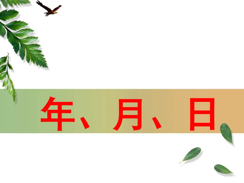 认识年月日课件_第1页