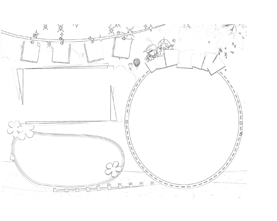 优质多篇手抄报空白模板(可涂色)_第1页