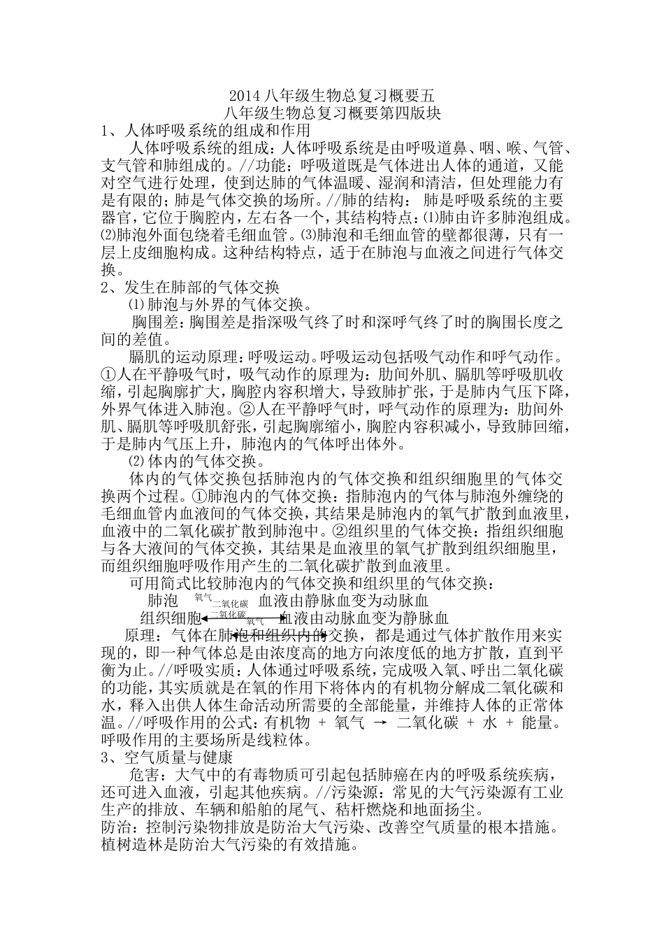 八年级生物总复习概要五_第1页