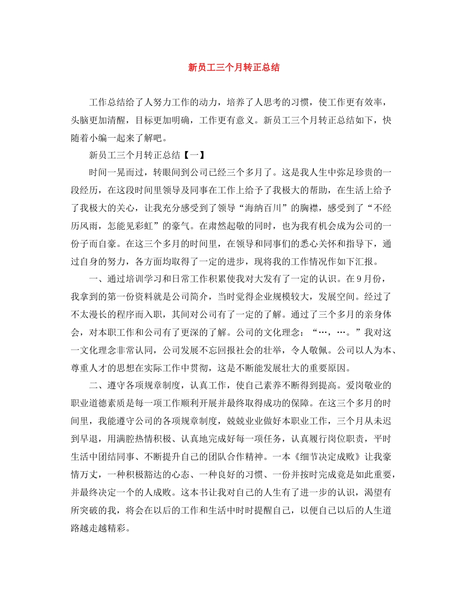 新员工三个月转正总结_第1页