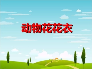 课件动物的花花衣