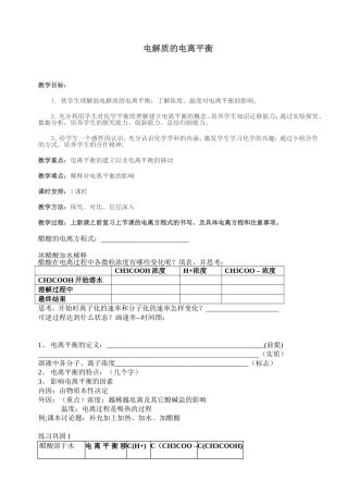 电离平衡公开课