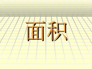 三年级《面积》