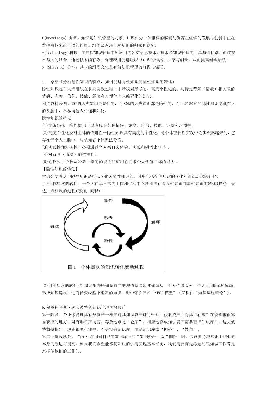 (KM知识管理)《知识管理》复习提纲 _第2页