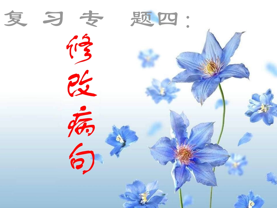 2011届中考语文修改病句1_第1页