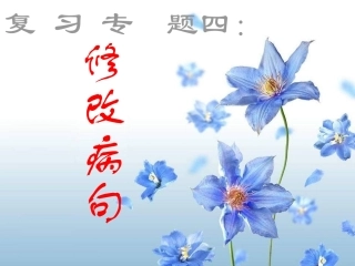 2011届中考语文修改病句1