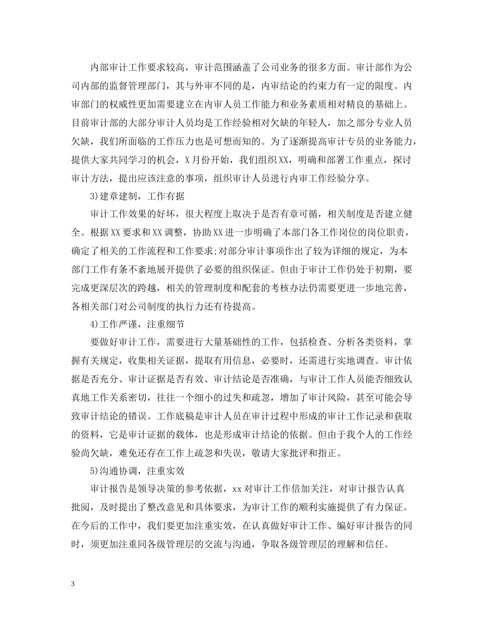 审计个人总结_第3页