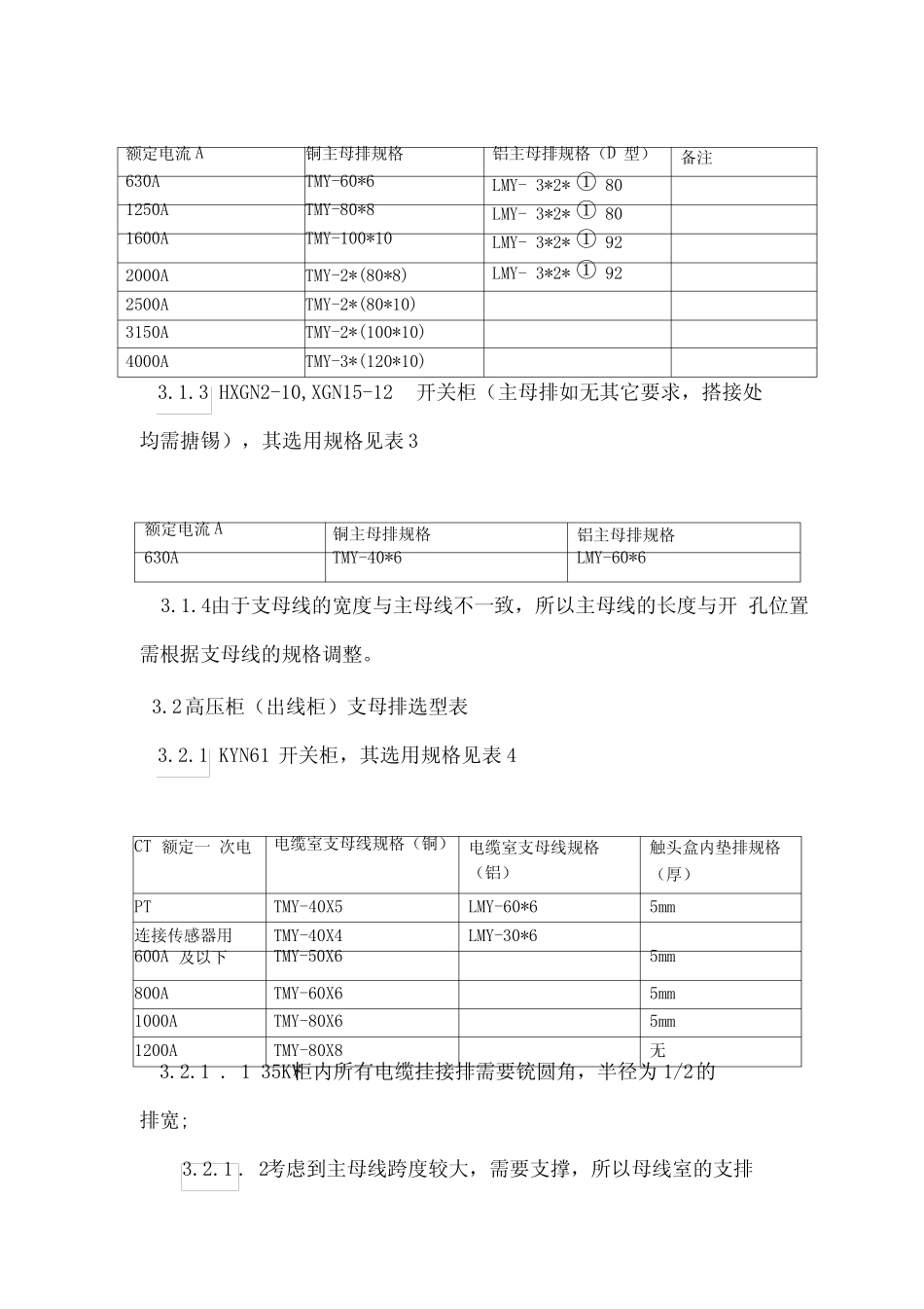 开关柜母排安装工艺规程_第2页