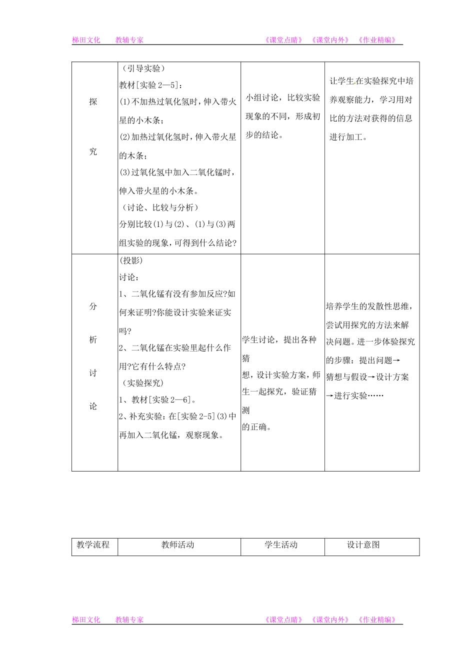 化学：人教版九年级23制取氧气教案_第3页