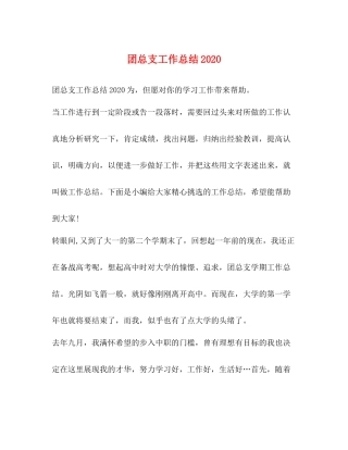 团总支工作总结