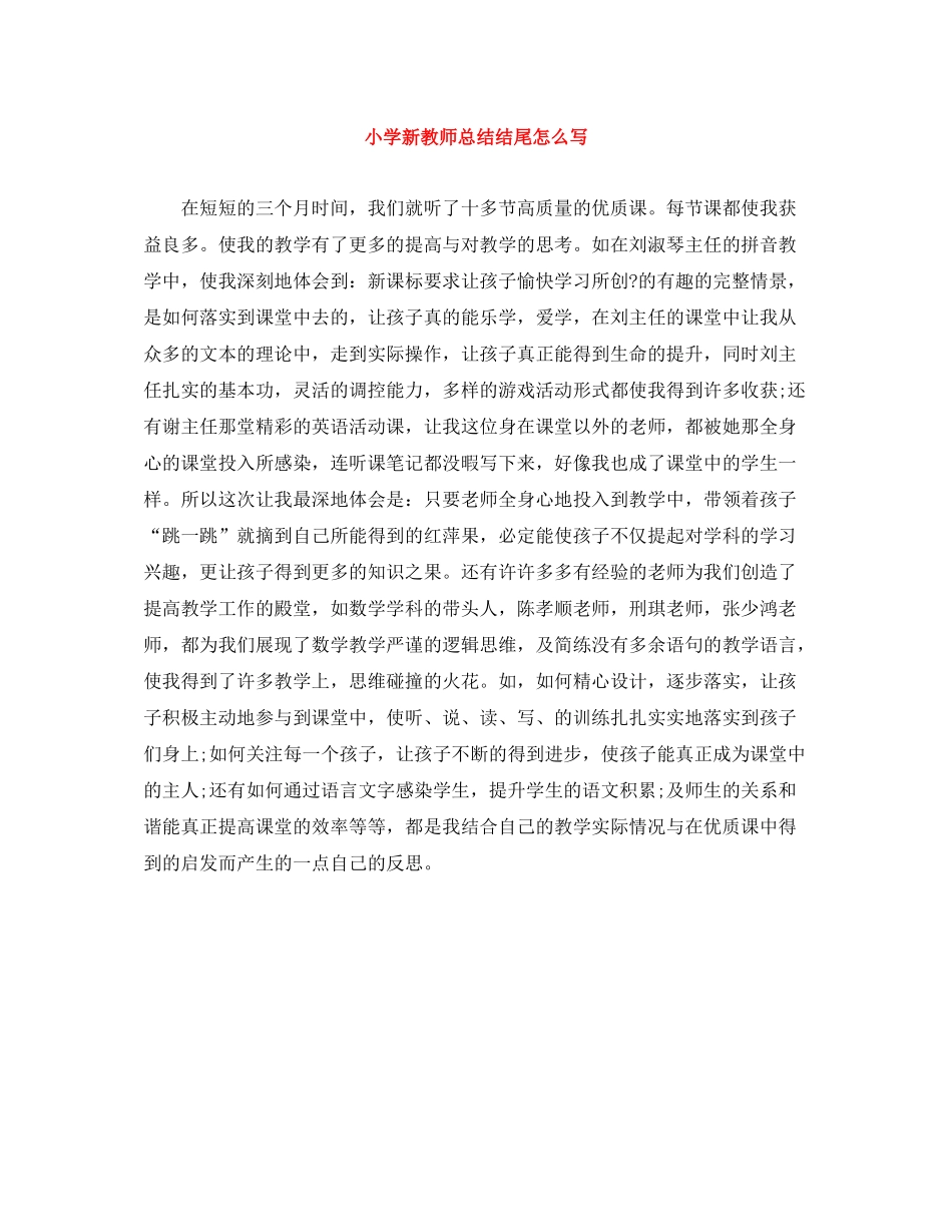 小学新教师总结结尾怎么写_第1页