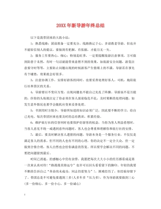 新导游年终总结2