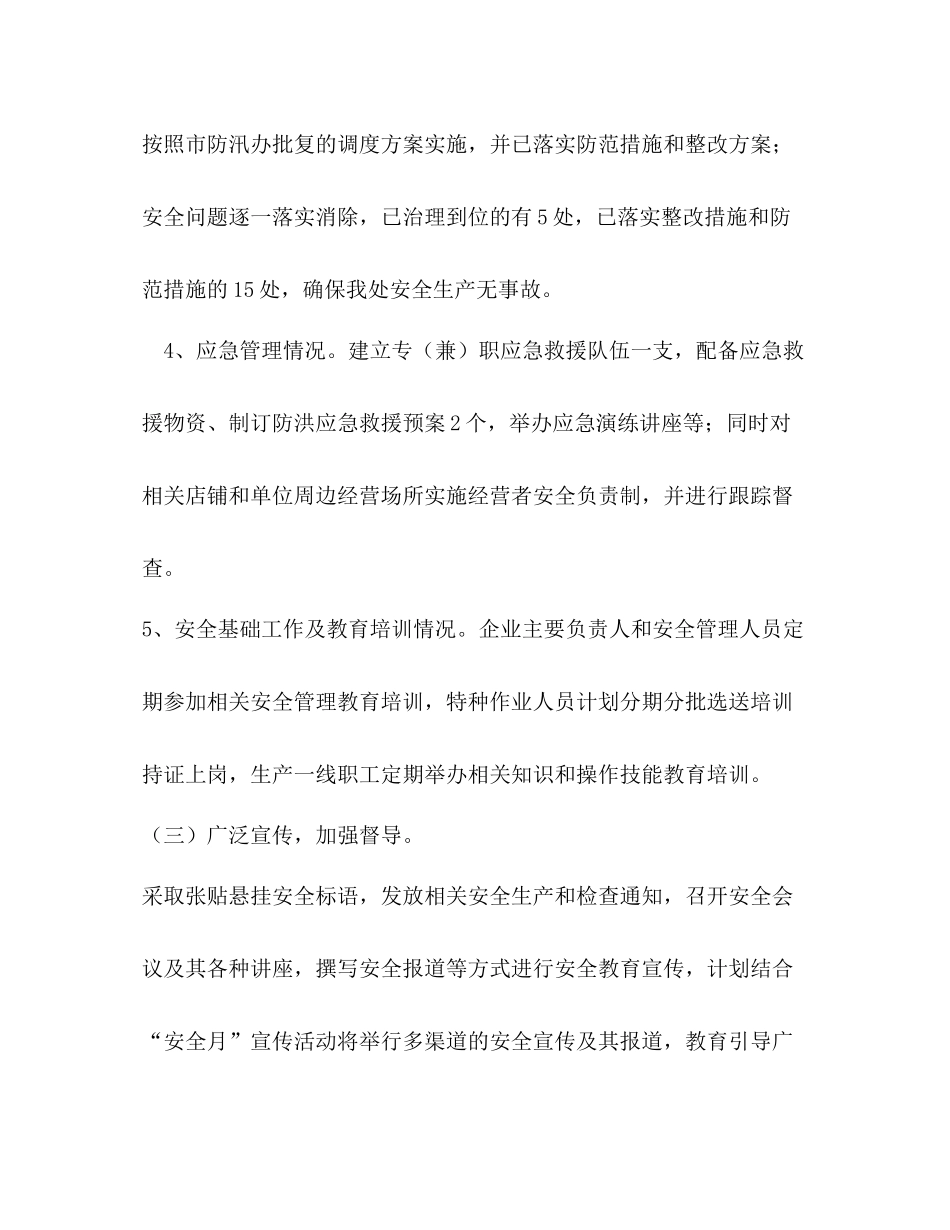 水电站安全生产大检查工作总结_第3页