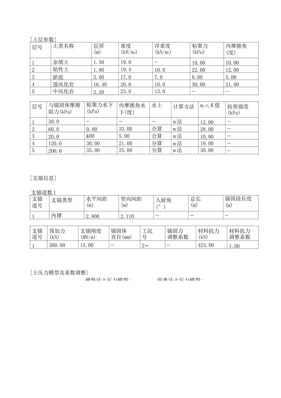理正深基坑70基坑支护计算例题排桩内支撑_第3页