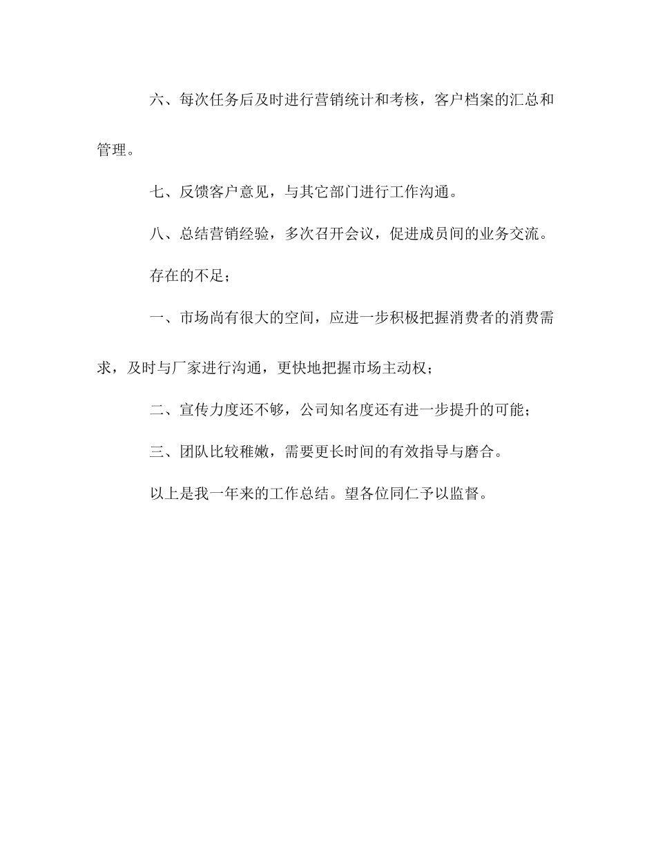 市场营销总监的销售工作总结_第2页