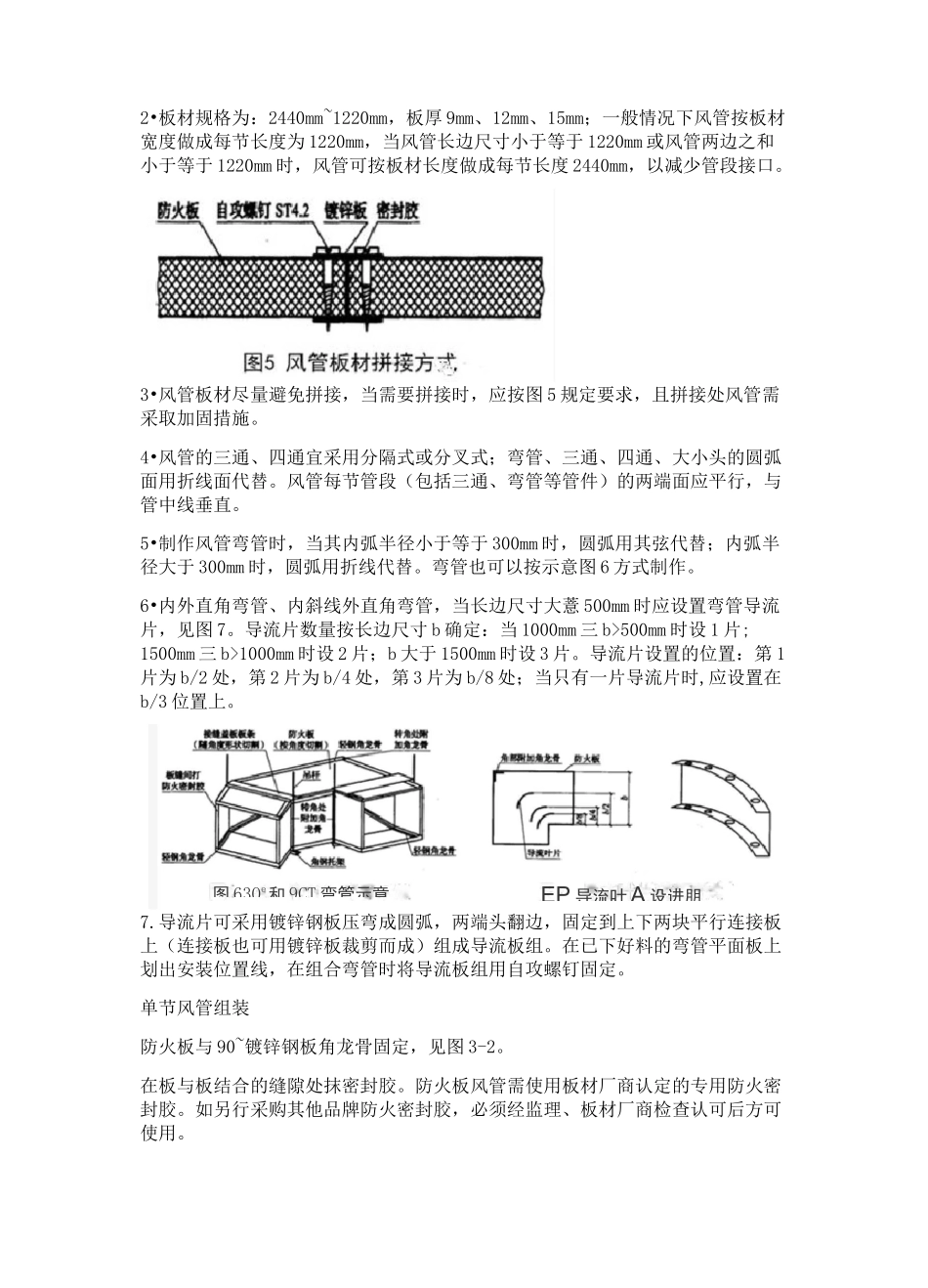 防火板风管制作与安装工艺_第3页
