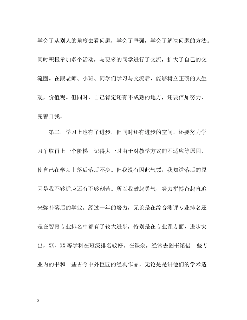 学院优秀奖学金个人总结怎么写_第2页