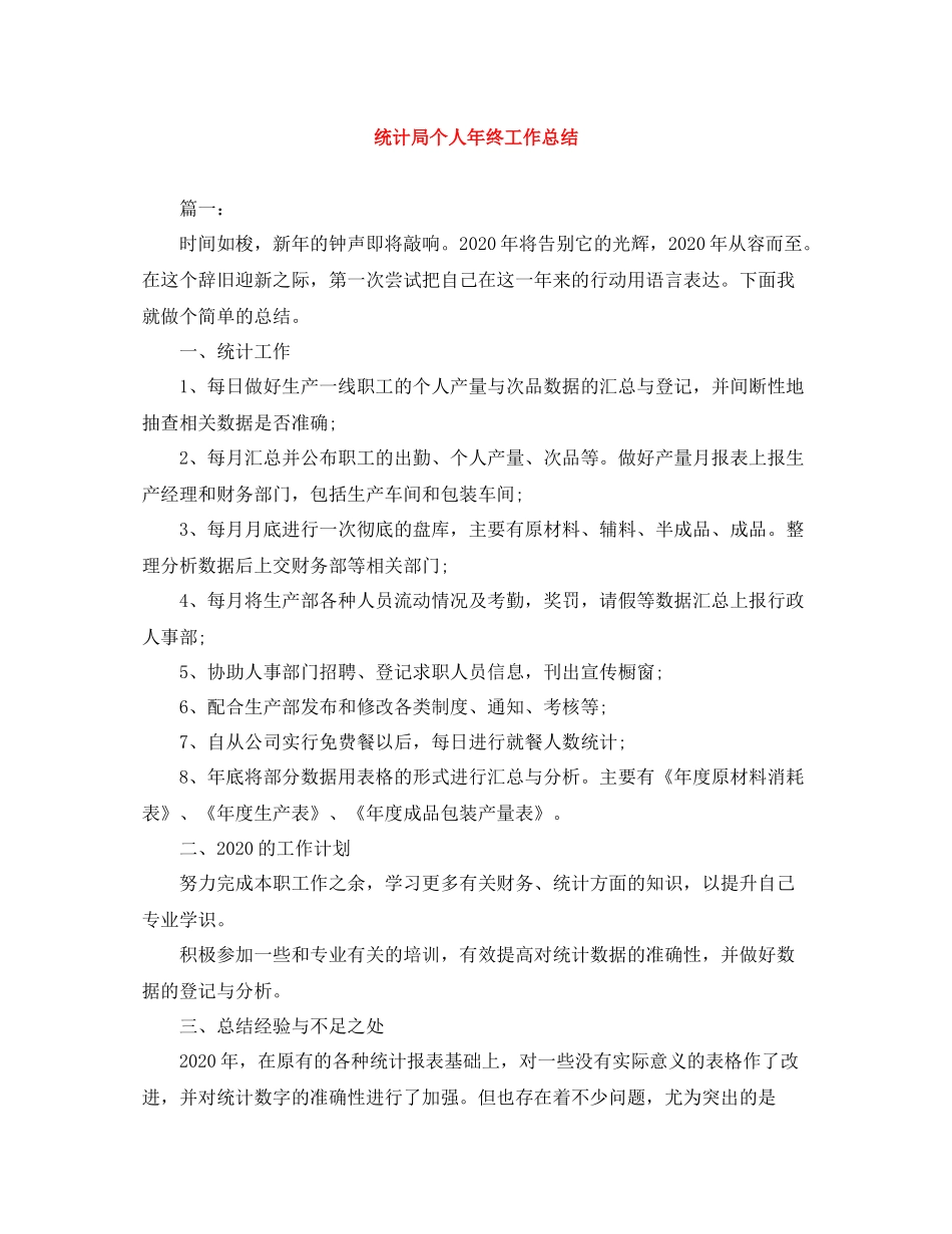统计局个人年终工作总结_第1页