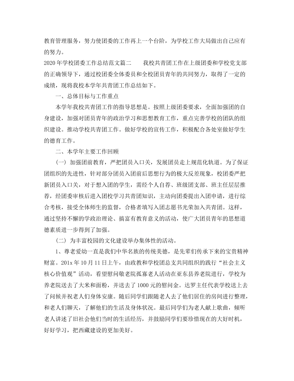 2020年学校团委工作总结怎么写_第3页