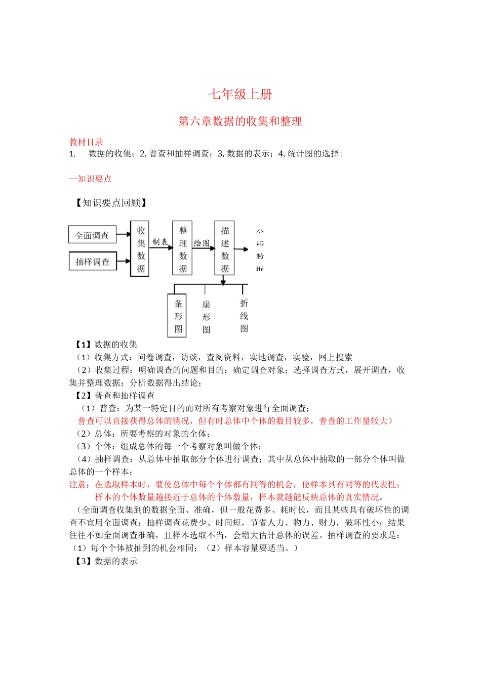 七年级上册 数据收集与整理_第1页